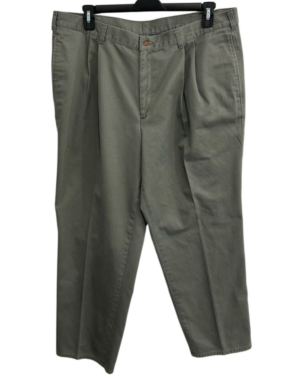 Farah 2XL Mens Gray Pleated Flat Front Trousers Dress Pants Old Money Minimalist